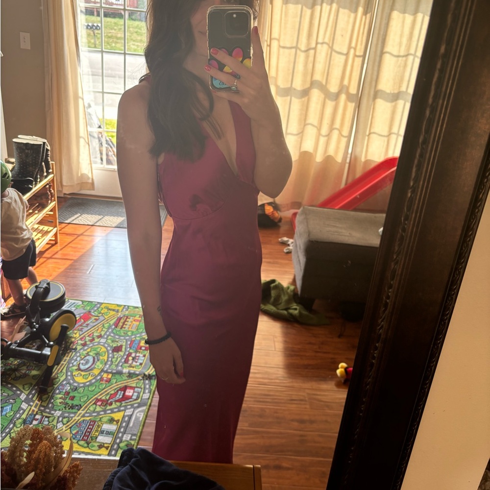 Elegant Pink Evening Dress